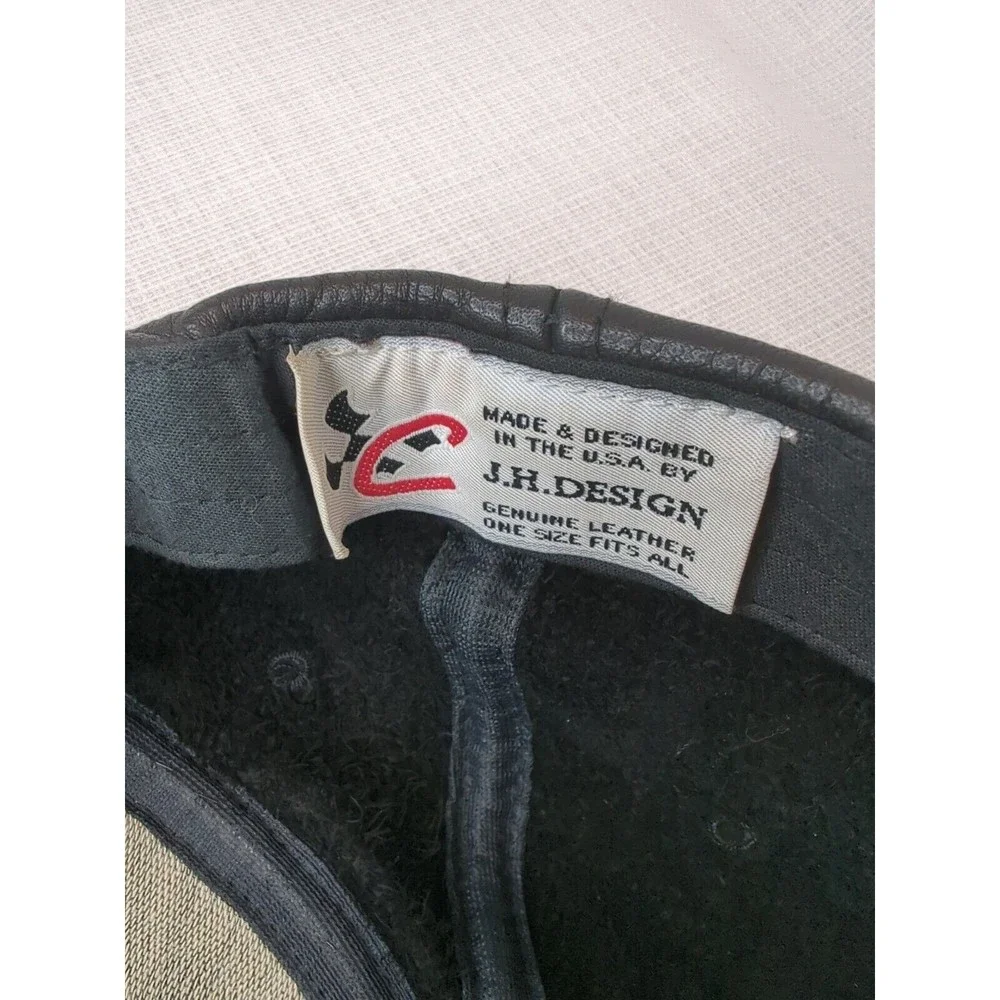 Vintage JH Design Dale Earnhardt Goodwrench Service Nascar Leather Strapback Hat